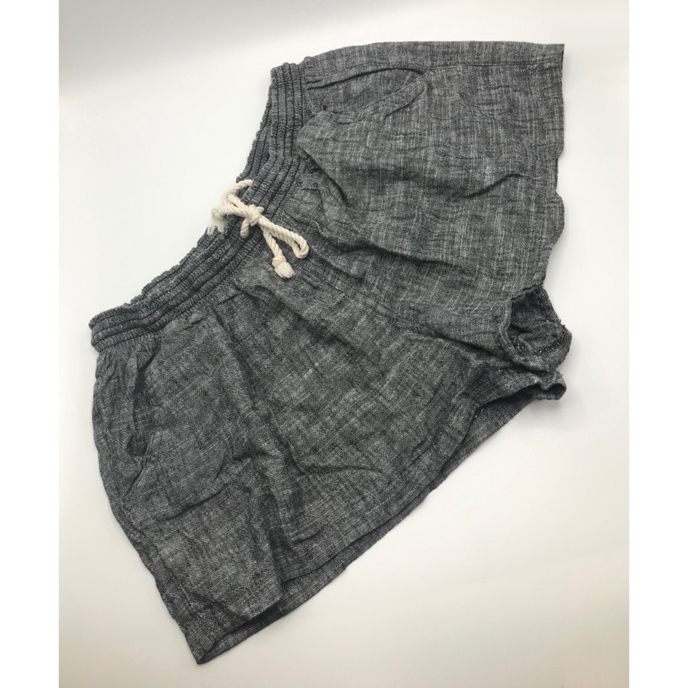 Mossimo Linen Blend Drawstring Short - Grey